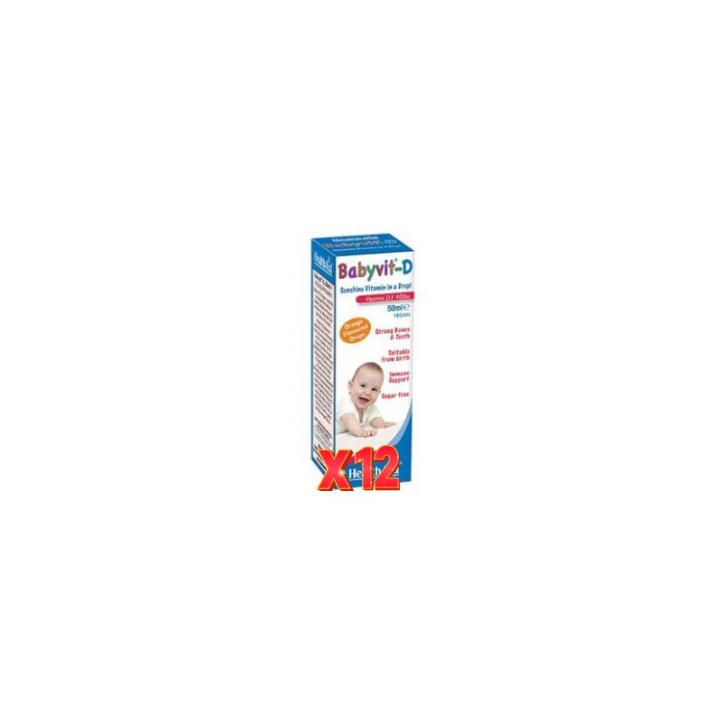Pack 12 uds Babyvit-D Gotas 50 Ml De Health Aid Pack 12 uds Babyvit-D Gotas 50 Ml De Health Aid