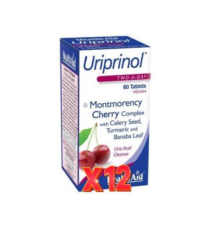 Pack 12 uds Uriprinol 60 Comprimidos De Health Aid