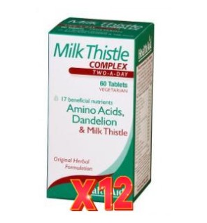 Pack 12 uds Cardo Mariano Comprimidoslex 60 Comprimidos De Health Aid