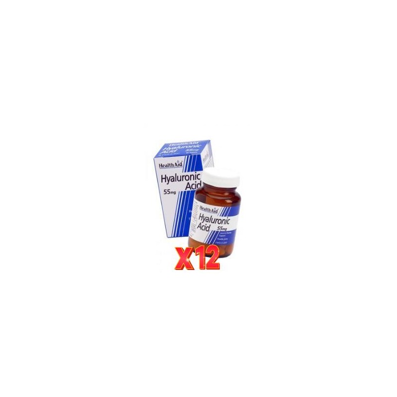 Pack 12 uds Ácido Hialurónico 55 Mg 30 Comprimidos De Health Aid Pack 12 uds Ácido Hialurónico 55 Mg 30 Comprimidos De Health Aid
