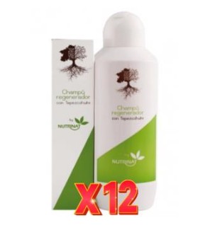 Pack 12 uds Champú Regenerador Con Tepezcohuite 1000 Ml De Nutrinat