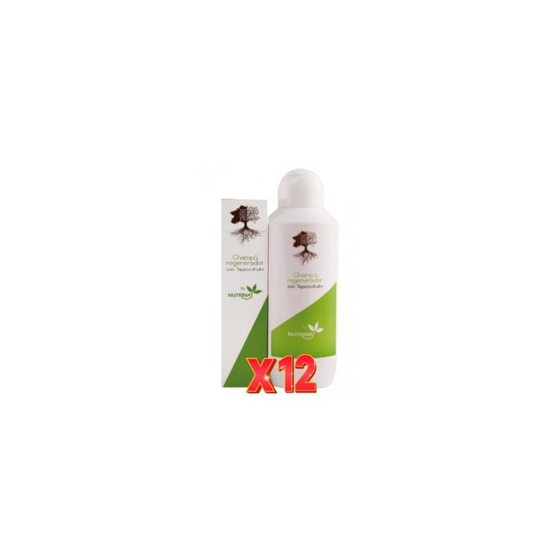 Pack 12 uds Champú Regenerador Con Tepezcohuite 1000 Ml De Nutrinat