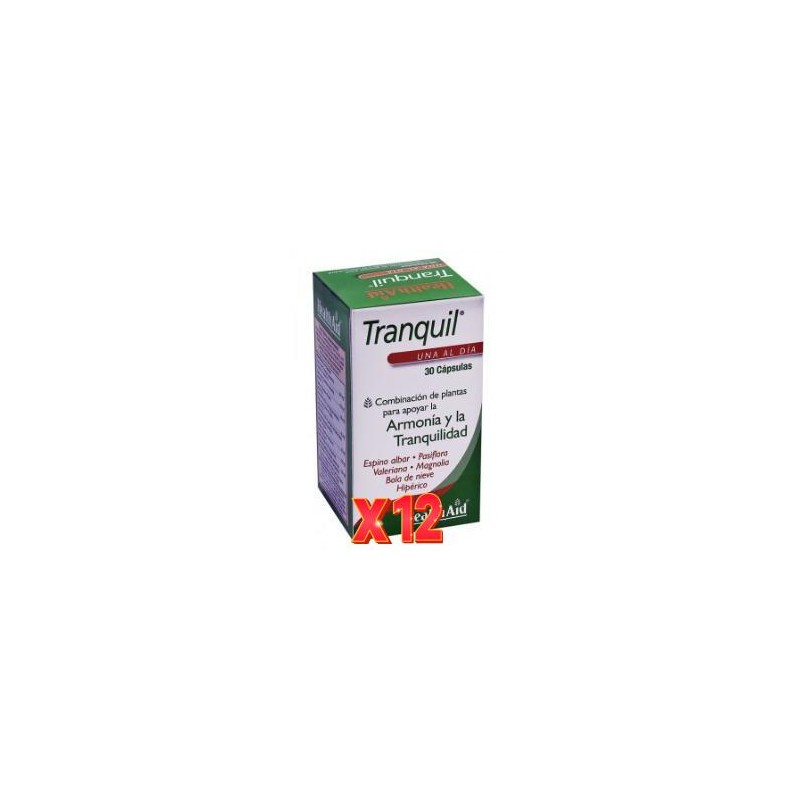 Pack 12 uds Tranquil 30 capsulas De Health Aid