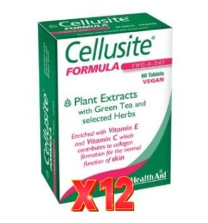 Pack 12 uds Cellusite 60 Comprimidos De Health Aid
