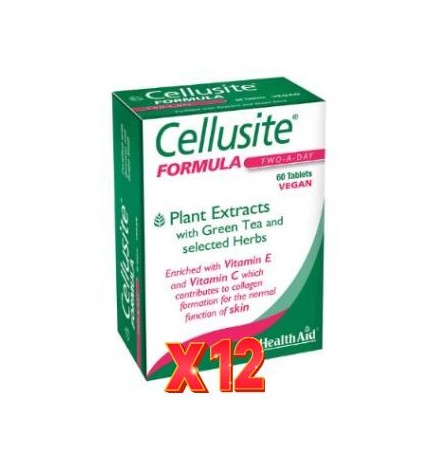 Pack 12 uds Cellusite 60 Comprimidos De Health Aid