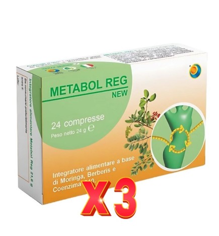 Pack de 3 unidades Metabol Reg New 24  Comprimidos