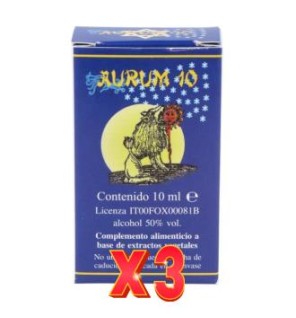 Pack de 3 unidades Aurum 10 Gotas 10 Ml