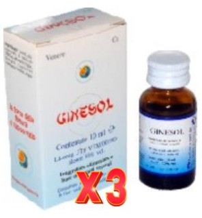 Pack de 3 unidades Ginesol Gotas 10 Ml