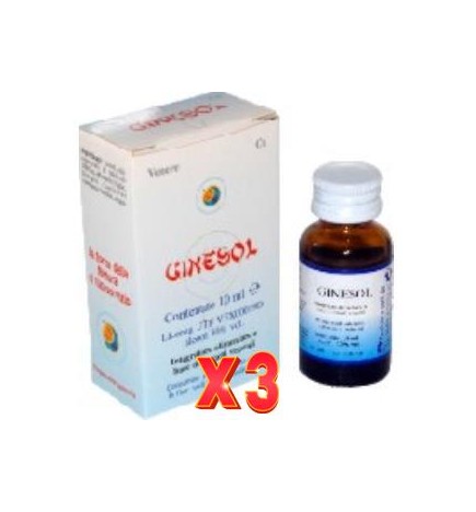Pack de 3 unidades Ginesol Gotas 10 Ml