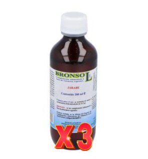 Pack de 3 unidades Bronsol Jarabe 200 Ml