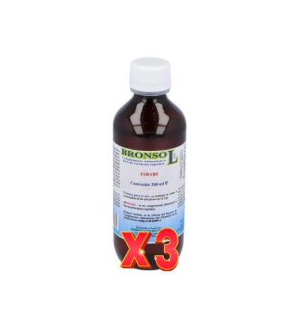 Pack de 3 unidades Bronsol Jarabe 200 Ml