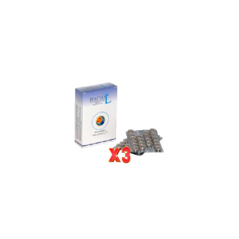 Pack de 3 unidades Bacsol 40 Comprimidos Pack de 3 unidades Bacsol 40 Comprimidos