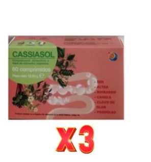 Pack de 3 unidades Cassiasol 60 Comprimidos