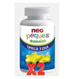 Pack de 2 unidades Neo Peques Gummies Omega 3 Dha 30 Gominolas
