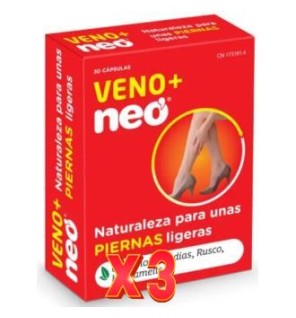 Pack de 3 unidades Veno Plus Neo 30 Capsulas