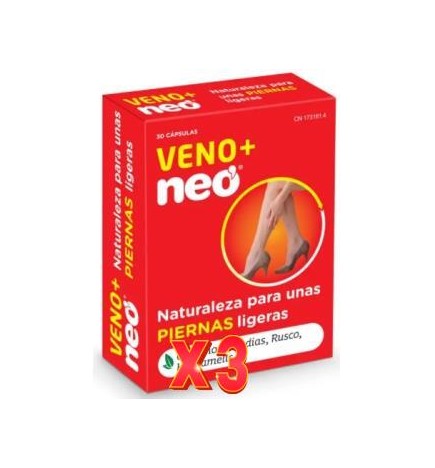 Pack de 3 unidades Veno Plus Neo 30 Capsulas