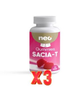 Pack de 3 unidades Sacia-T Neo 36Gummies