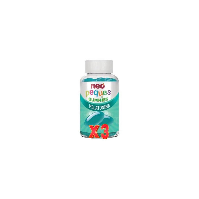 Pack de 3 unidades Neo Peques Gummies Melatonina 30 Gominolas