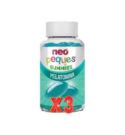Pack de 3 unidades Neo Peques Gummies Melatonina 30 Gominolas