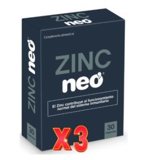 Pack de 3 unidades Zinc Neo 30 Capsulas
