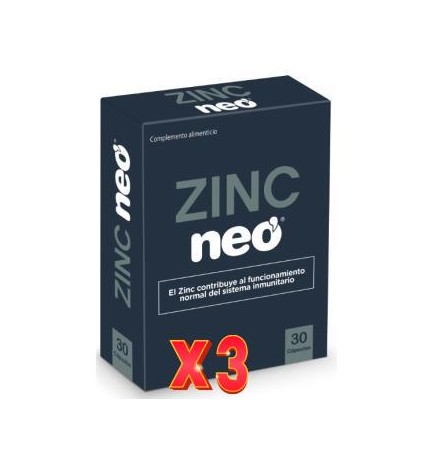 Pack de 3 unidades Zinc Neo 30 Capsulas
