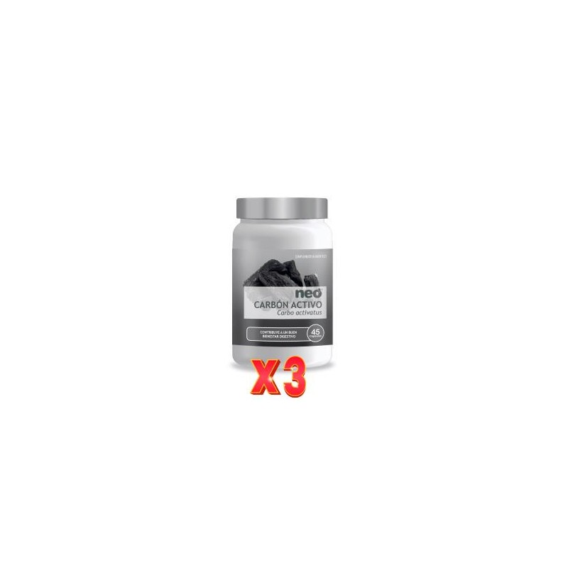 Pack de 3 unidades Carbon Activo Neo 45 Capsulas