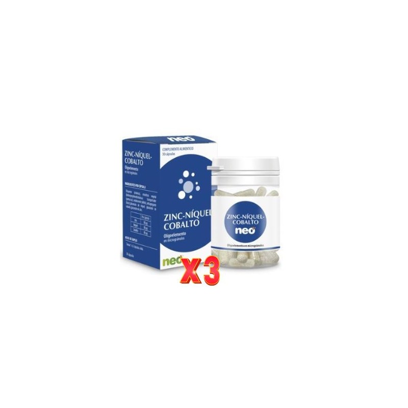 Pack de 3 unidades Zinc-Niquel-Cobalto Microgranulos Neo 50 Capsulas