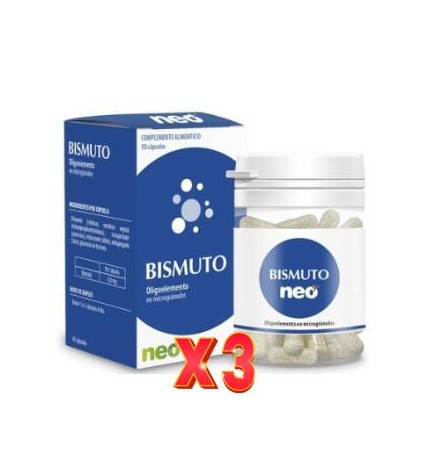 Pack de 3 unidades Bismuto Microgranulos Neo 50 Capsulas