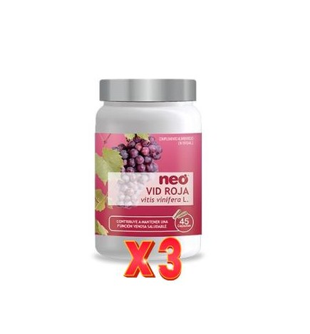 Pack de 3 unidades Vid Roja Microgranulos Neo 45 Capsulas