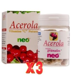 Pack de 3 unidades Acerola (Vit.C) 45 Capsulas Neo