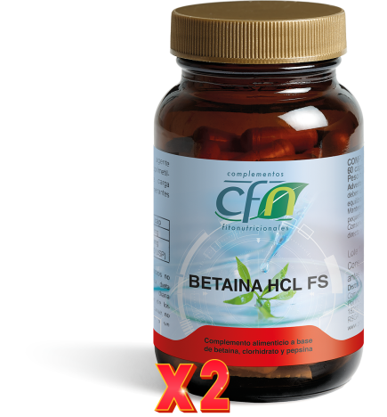 Pack de 2 unidades Betaina Hcl Fs 60 Vcaps Cfn