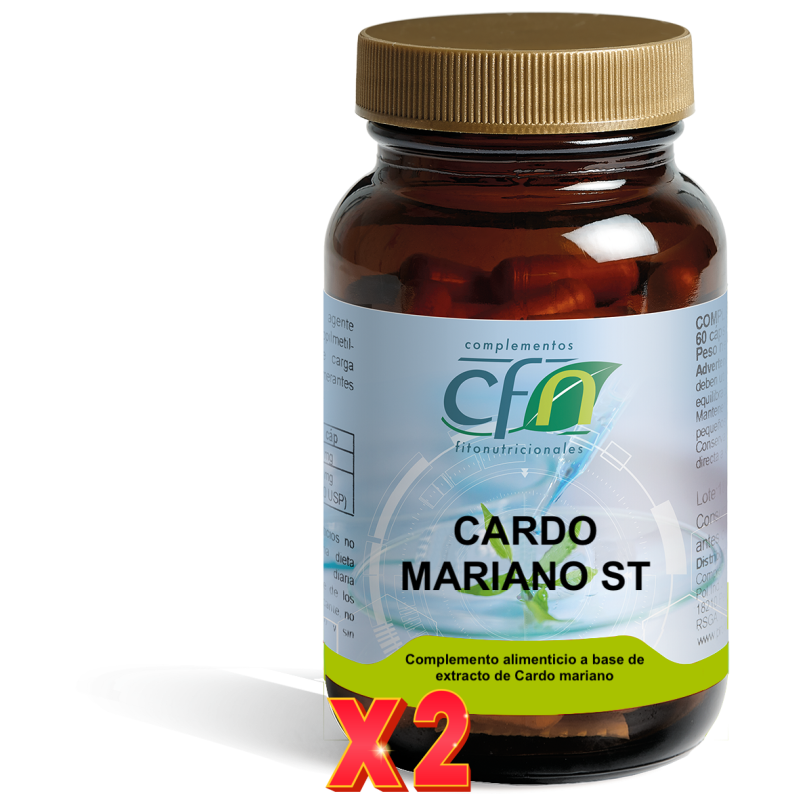 Pack de 2 unidades Cardo Mariano St 60 Capsulas Cfn Pack de 2 unidades Cardo Mariano St 60 Capsulas Cfn