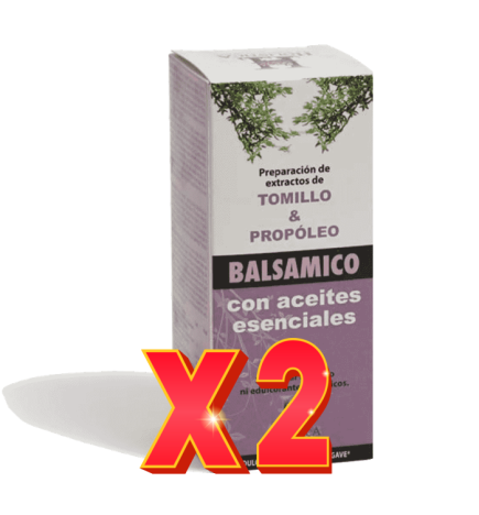 Pack de 2 unidades Jarabe Balsamico - Tomillo & Propoleo 150Ml Holistica
