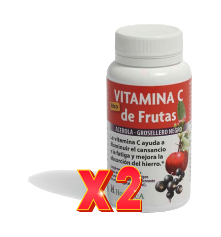 Pack de 2 unidades Vitamina C De Frutas 60 Compr. Holistica