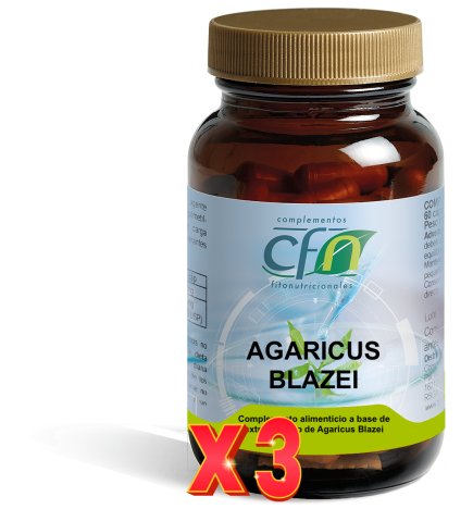 Pack de 3 unidades Agaricus Blazei 60 Capsulas Cfn