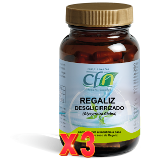 Pack de 3 unidades Regaliz Desglicirrizado 60 Vcap Cfn