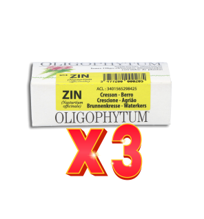 Pack de 3 unidades Oligophytum Cobre Zinc Holistica