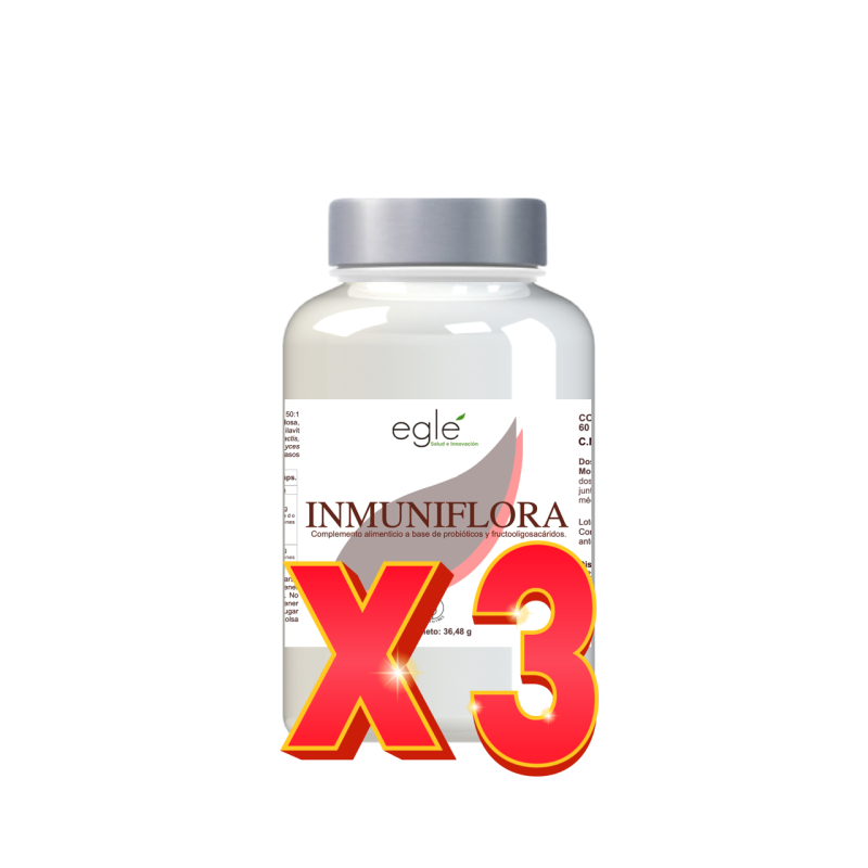 Pack de 3 unidades Inmuniflora 60 Caps Egle