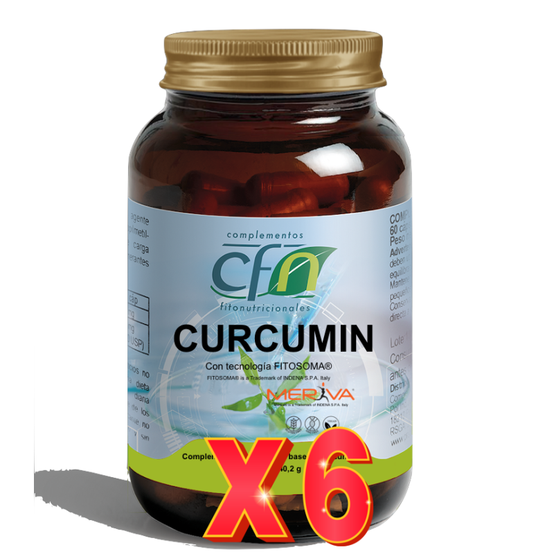 Pack de 6 unidades Curcumin Fitosoma 60 Vcps Cfn