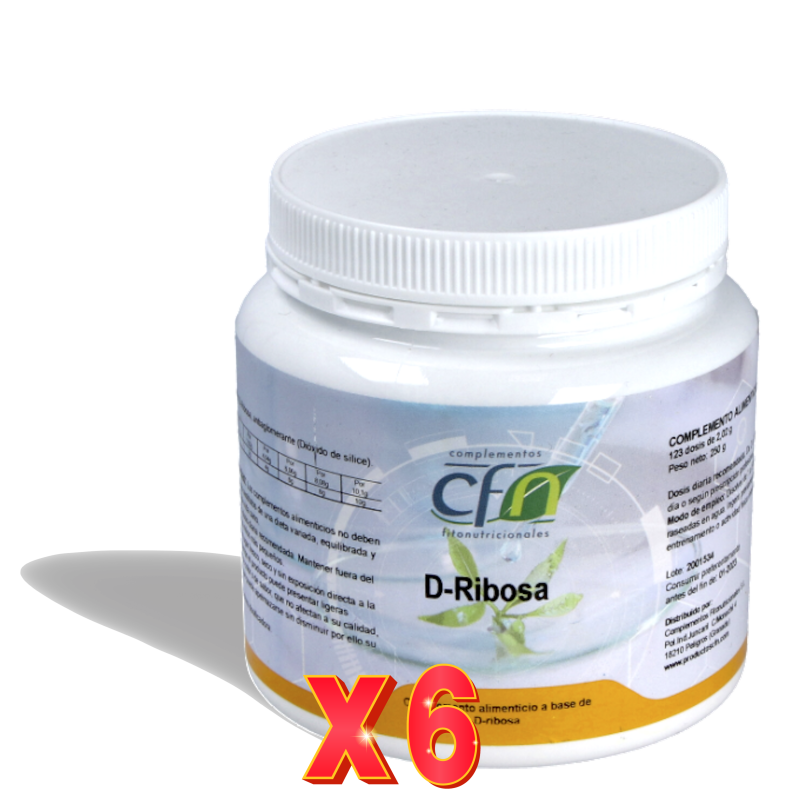 Pack de 6 unidades D-Ribosa + Citrato De Magnesio 285 Gr Cfn