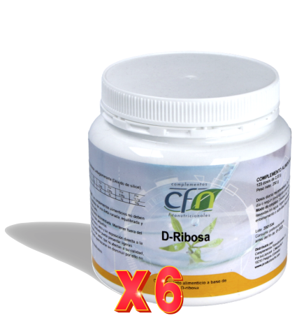 Pack de 6 unidades D-Ribosa + Citrato De Magnesio 285 Gr Cfn