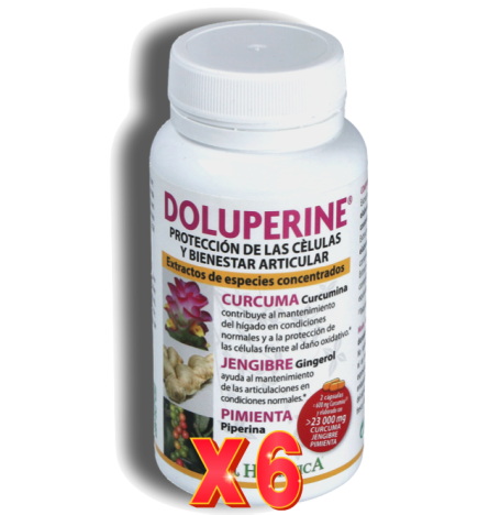 Pack de 6 unidades Doluperine 60 Capsulas Holistica