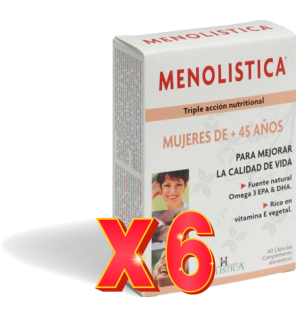 Pack de 6 unidades Menolistica 60 Capsulas Holistica