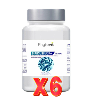 Pack de 6 unidades Bifidusflora Sin Fos 60 Capsulas Phytovit