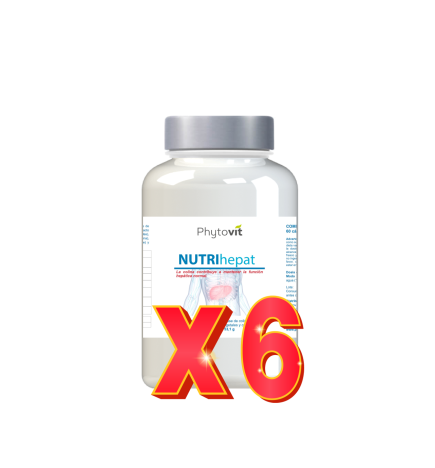 Pack de 6 unidades Nutri Hepat 60 Vcap Phytovit