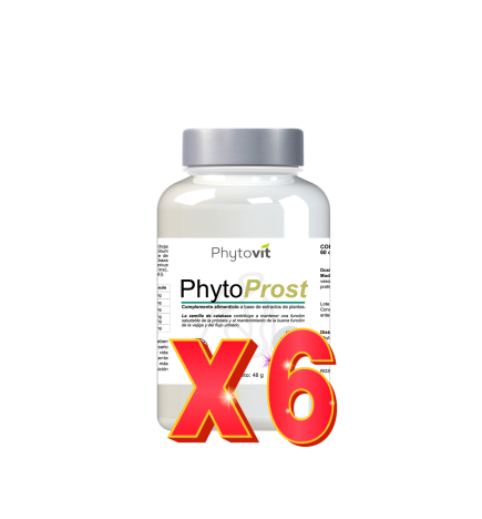 Pack de 6 unidades Phyto Prost 60 Capsulas Vegetales Phytovit