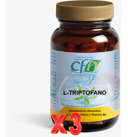 Pack de 3 unidades L Triptofano 60 Capsulas Cfn