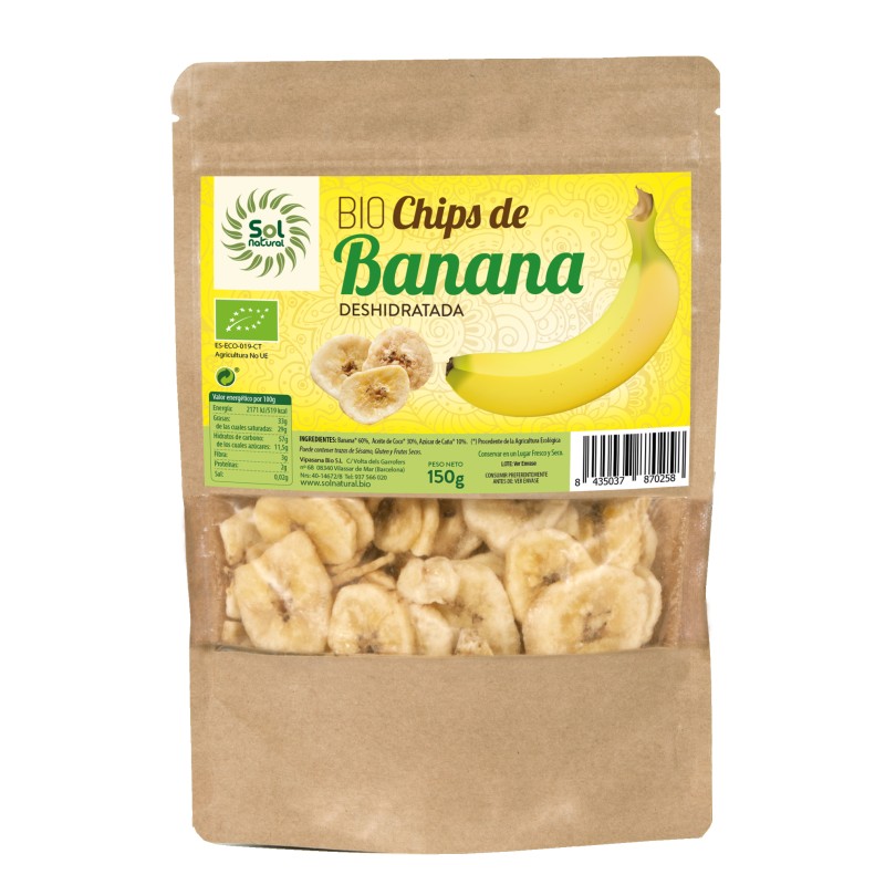 Chips De Banana Bio 150 G Sol Natural Chips De Banana Bio 150 G Sol Natural