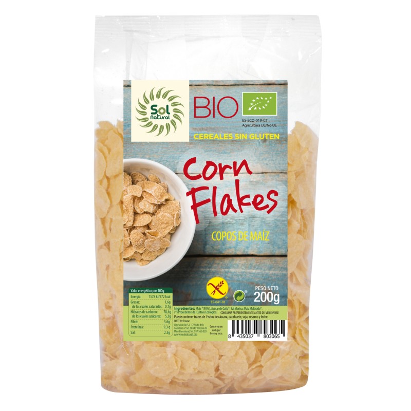 Corn Flakes Sin Gluten Bio 200 G Sol Natural