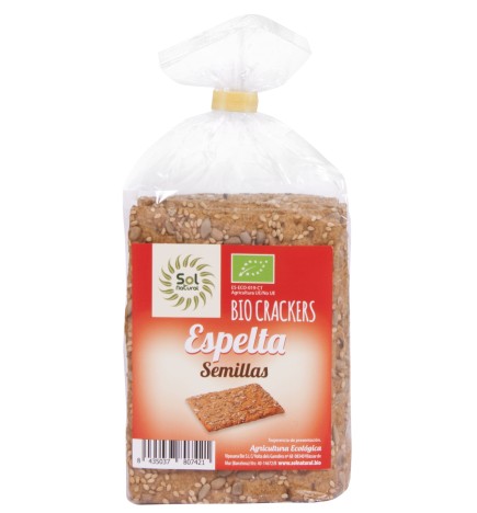 Cracker De Espelta Y Semillas Bio 200 G Sol Natural